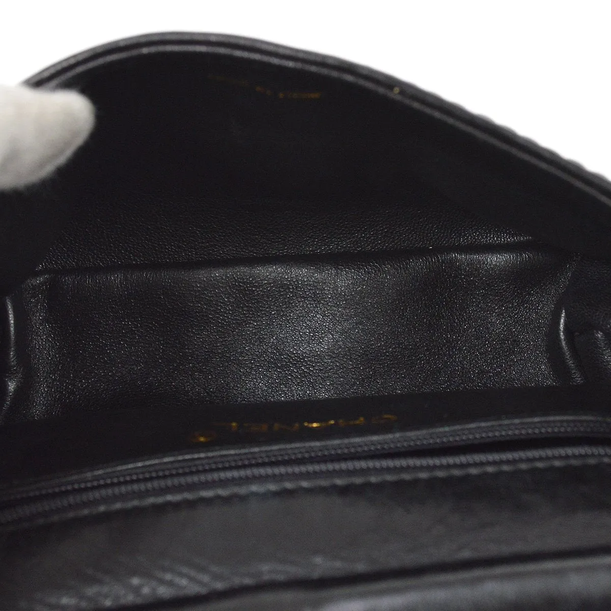 Chanel 1986-1989 Black Sequins Pochette