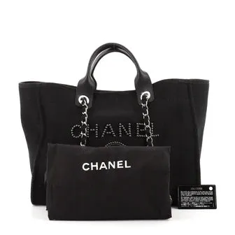 CHANEL PEARL DEAUVILLE MEDIUM TOTE BAG