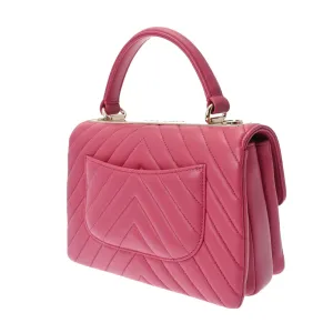 CHANEL V Stitch Flap Bag Pink Champagne A92236 Women's Lambskin