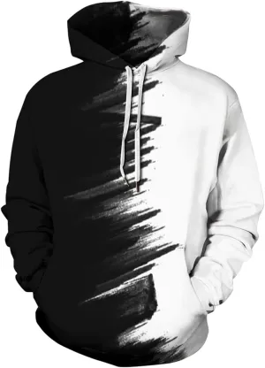 Chaos World Men's Novelty Hoodie Long Sleeves 3D Funny Graphic Print Sweatshirt Pullover