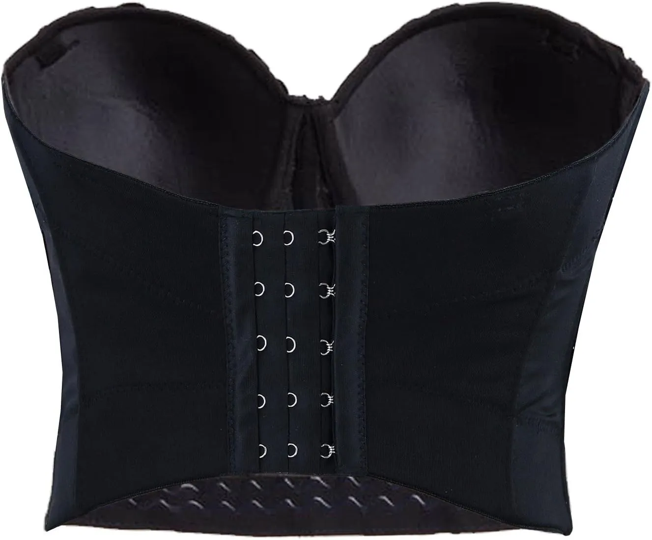 Charmian Women's Burlesque Fashion Beaded Sequins Push Up Crop Top Bustier Bra
