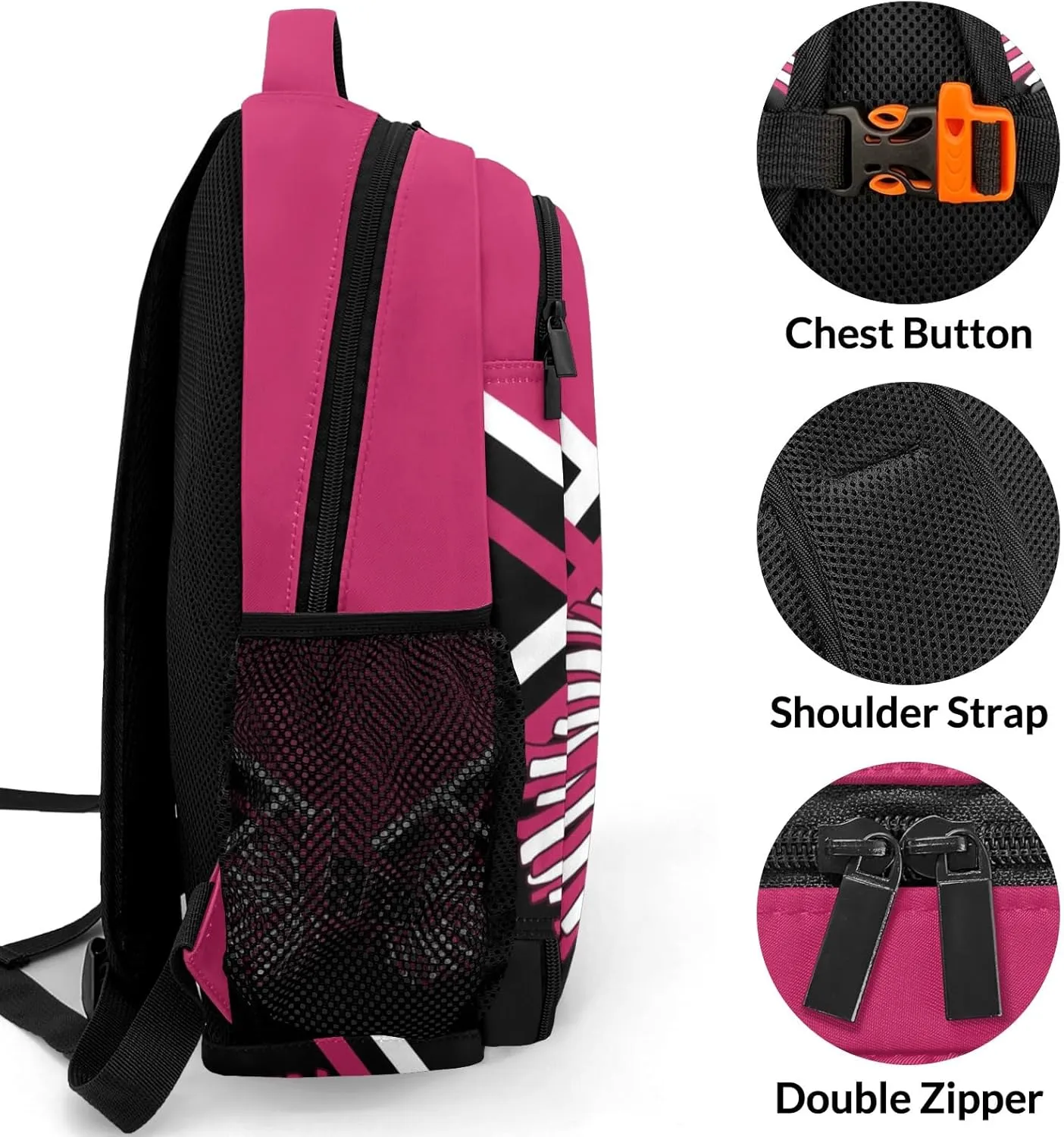 Cheerleaders Cheer Rose Red Shoulders Bag Backpacks Casual Daypacks for Women Men Sports Party