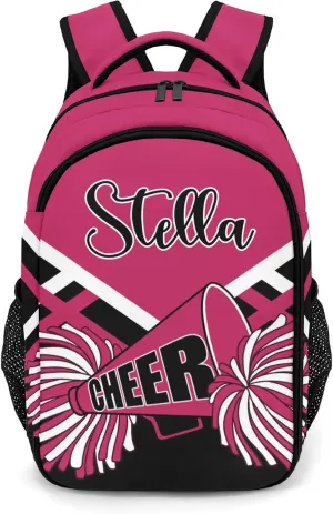 Cheerleaders Cheer Rose Red Shoulders Bag Backpacks Casual Daypacks for Women Men Sports Party