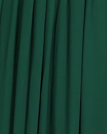 Chiffon V-Neckline Long Sleeve Formal Evening Dress | Dark Green