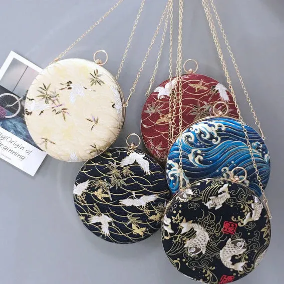 Chinese Motifs Crossbody Bag