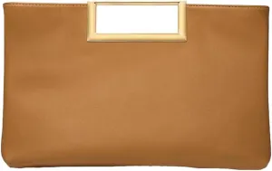 Clutch Purse for Women Trendy Nude Clutch Purse PU Leather Evening Bag Formal Envelope Handbag Tote Bag for Wedding Cocktail
