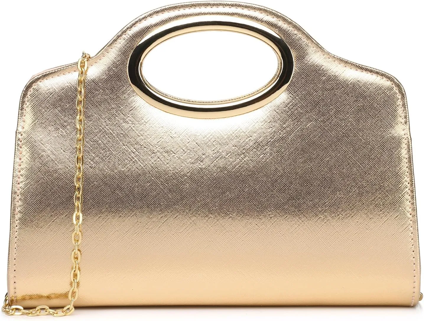 Clutch Purses for Women Cut Out Handle Clutch PU Leather/Straw Evening Bag for Wedding Party and Prom