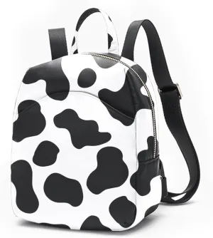 Colorful Cow Print Mini Backpack Purses for Women Light Weight Small Backpack Waterproof Purses Daily Anti-theft Back Pocket