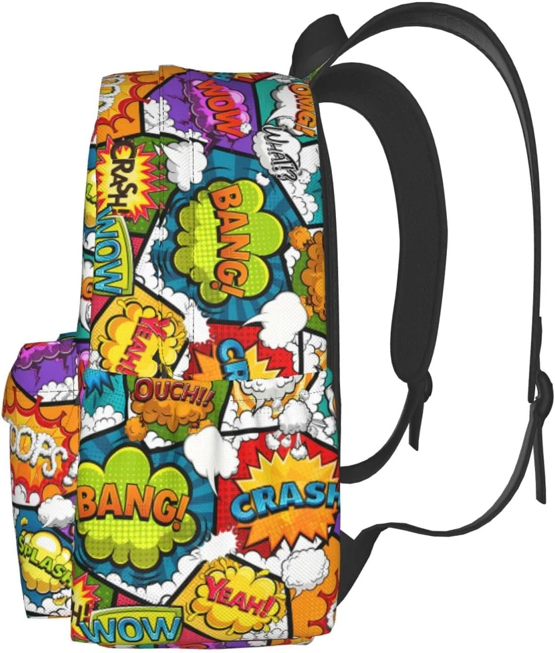 Comic Book Bomb Pattern Backpack 17 ", Features Your Sorority'S Logo And Quotes For A Personalized Touch. This Unique And Customized Backpack Is Perfect For Jogging And Hiking