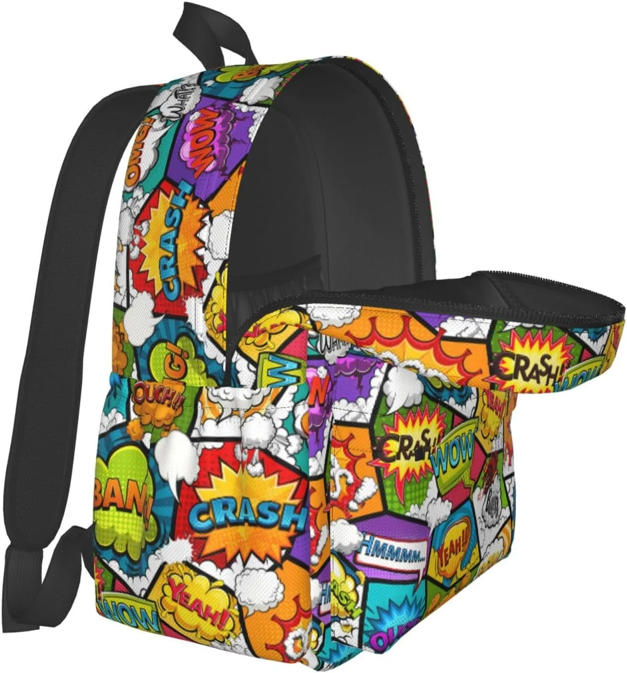 Comic Book Bomb Pattern Backpack 17 ", Features Your Sorority'S Logo And Quotes For A Personalized Touch. This Unique And Customized Backpack Is Perfect For Jogging And Hiking