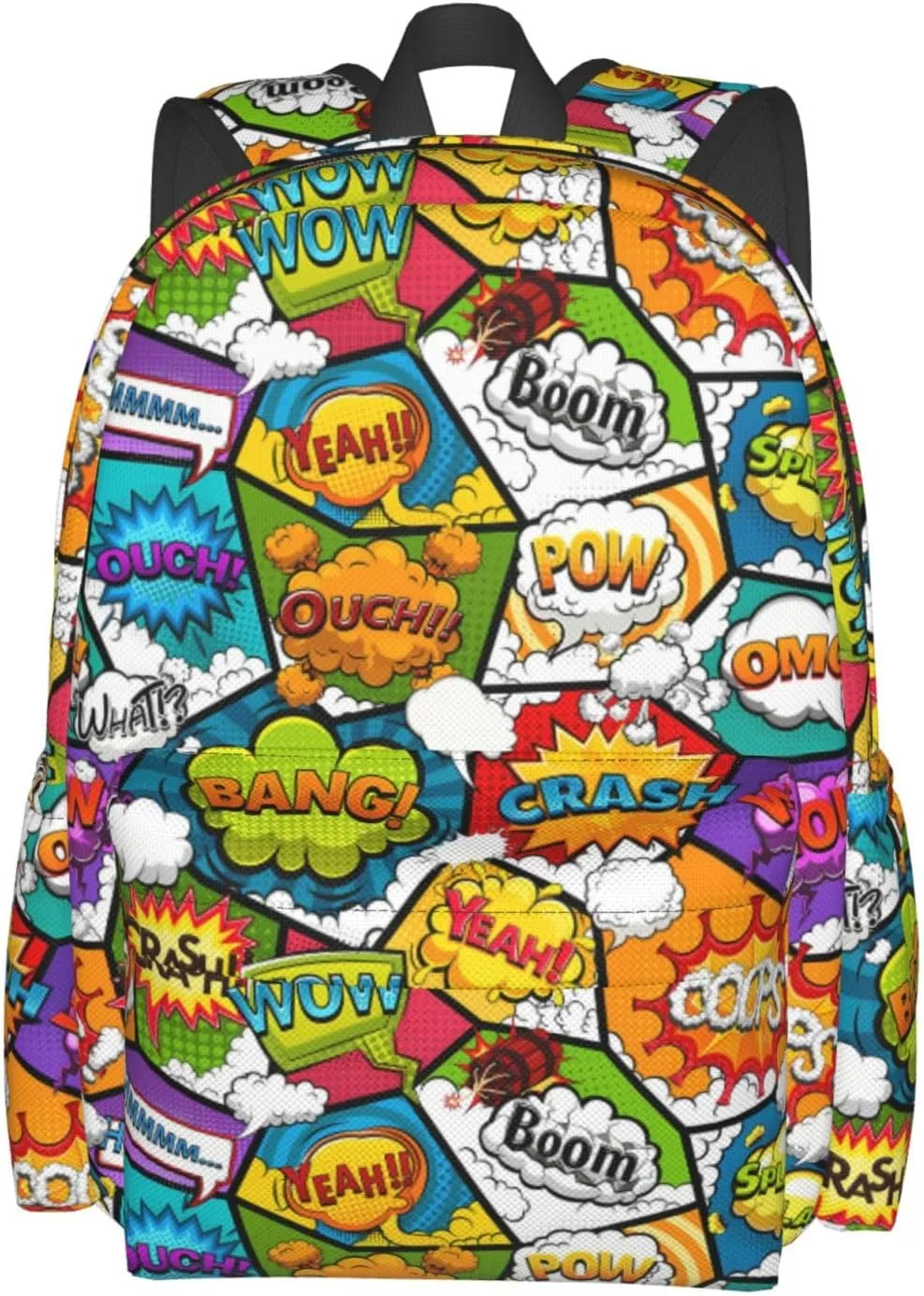 Comic Book Bomb Pattern Backpack 17 ", Features Your Sorority'S Logo And Quotes For A Personalized Touch. This Unique And Customized Backpack Is Perfect For Jogging And Hiking