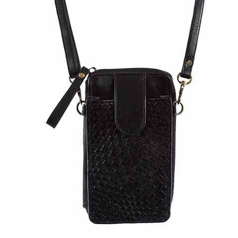 Compact Leather Phone Handbag - Scully