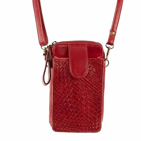 Compact Leather Phone Handbag - Scully