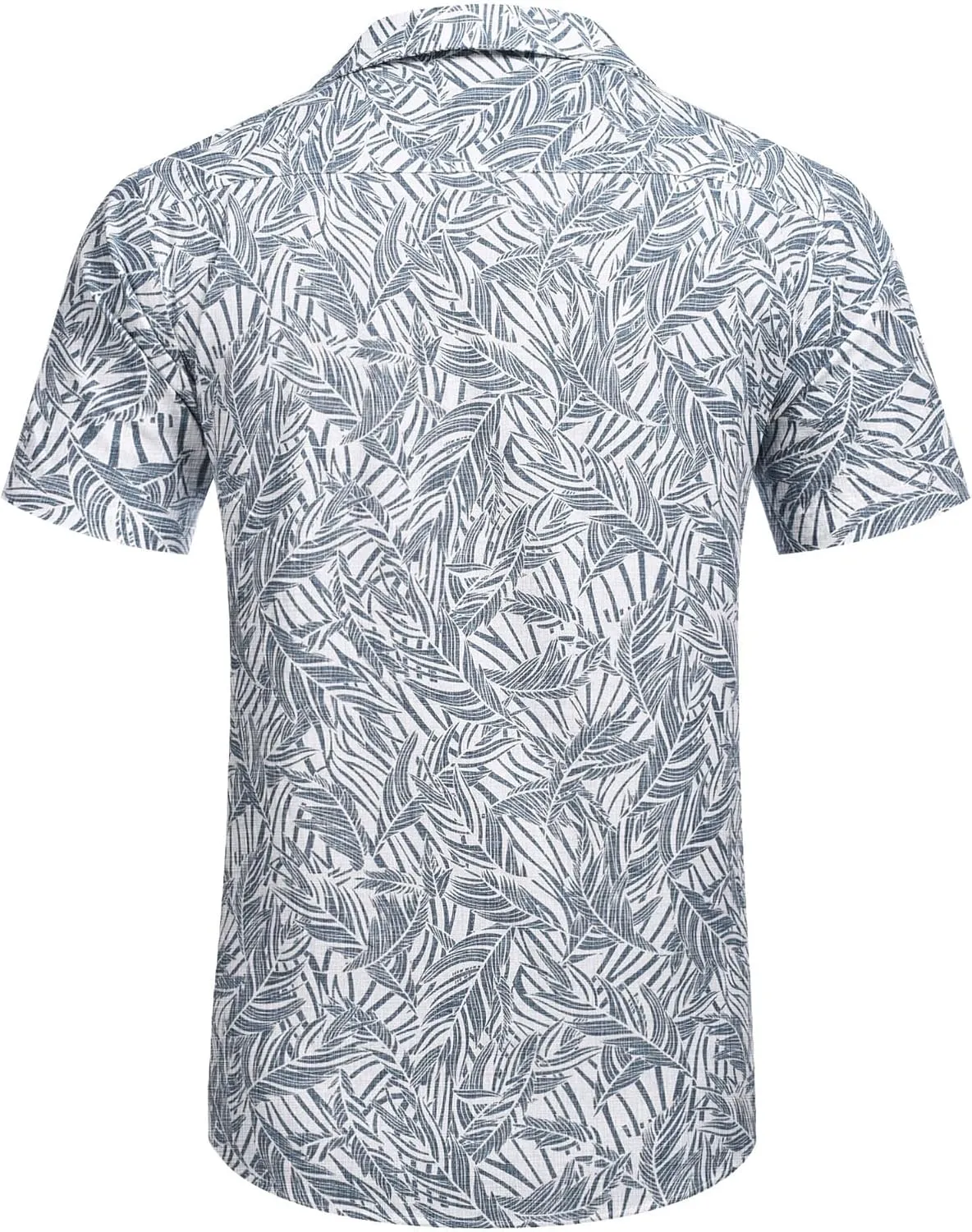 COOFANDY Men's Hawaiian Floral Shirts Cotton Linen Button Down Tropical Holiday Beach Shirts