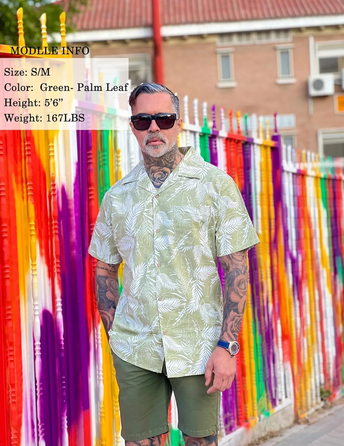 COOFANDY Men's Hawaiian Floral Shirts Cotton Linen Button Down Tropical Holiday Beach Shirts
