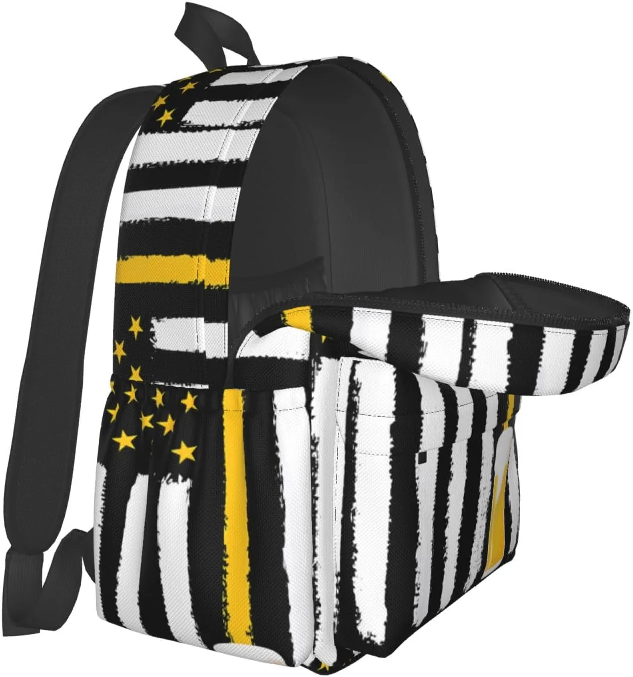 Craft Beer American Flag USA 4th July Brewery Casual Backpacks Large Travel Backpack Laptop Rucksack Sports Daypack Adjustable Strap Bag for Camping Hiking