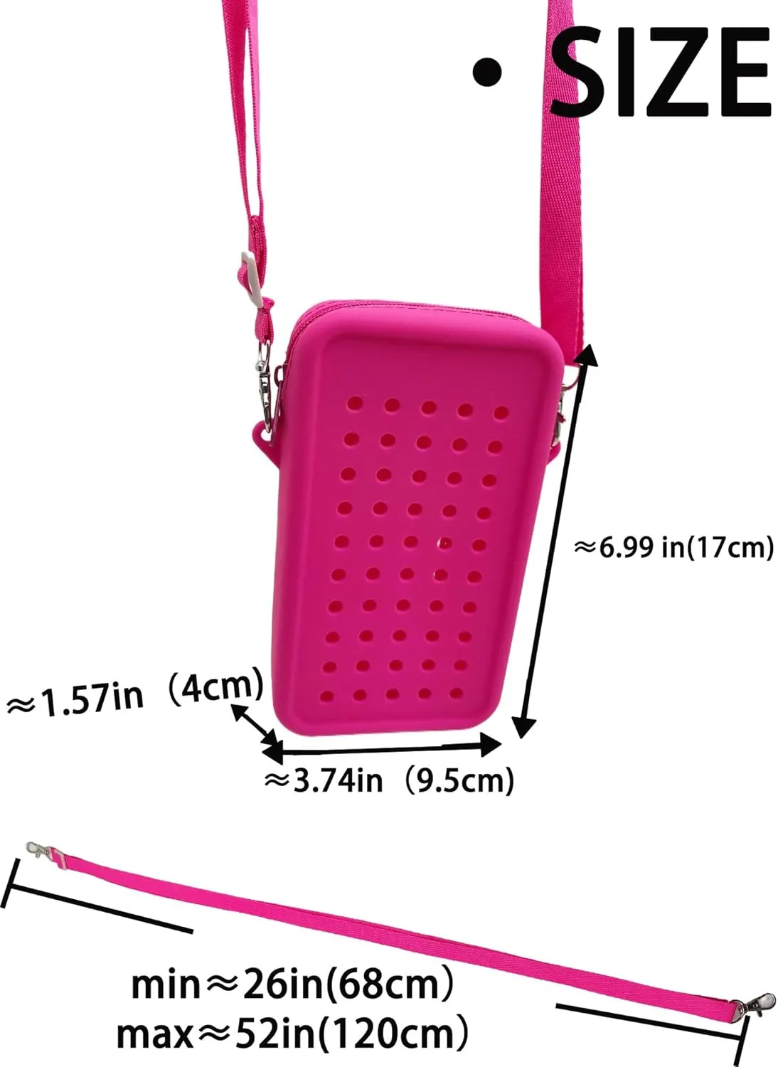 Crossbody Mini Cell Phone Bag Purse with Adjustable Strap Hands-Free Traval Bag