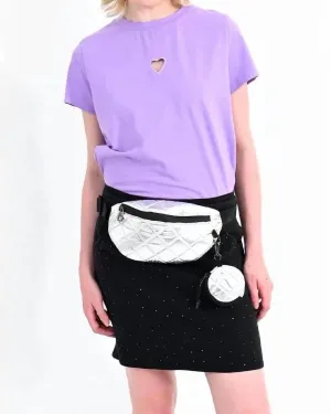Crossbody/Belt Bag In Silver | Silver