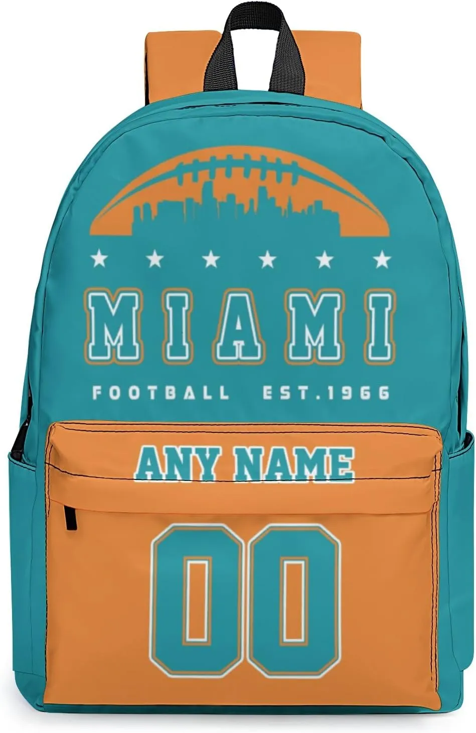 Custom Miami Backpacks Personalized Name And Number Backpack Travel Bag Shoulder Bag Gifts for Men Women