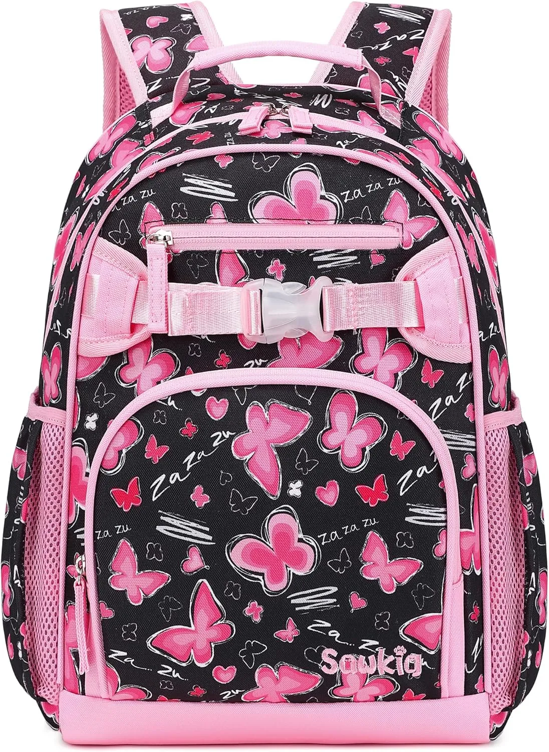 Cute Butterfly Backpack for Girls Kindergarten Backpack for School Kids 4-6 (Pink Butterfly)