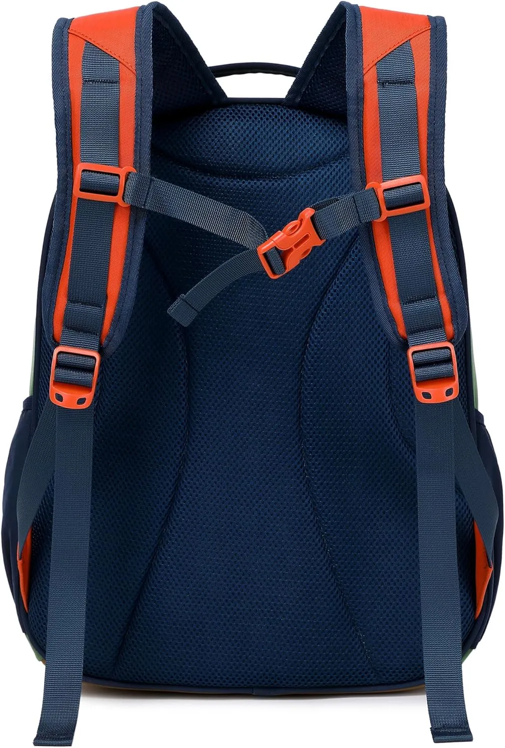 Cute Kids Backpack for Boys Elementary School Water Resistant Bookbag for Boy 6-10 (Orange Blue)
