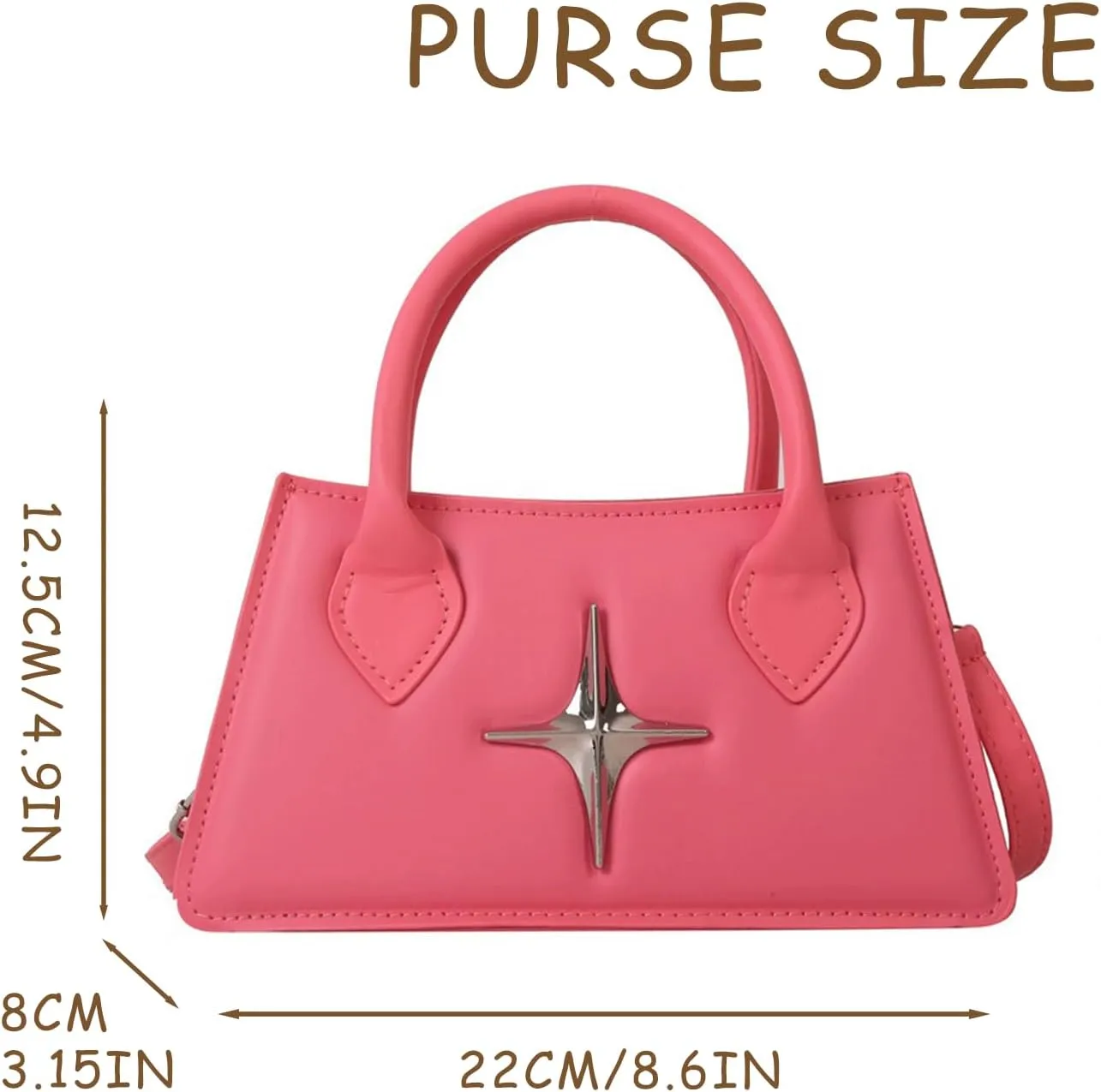 Cute Purse Small Futuristic Bag Gothic Y2k Mini Purses Minimalist Punk Classic Vintage Handbag