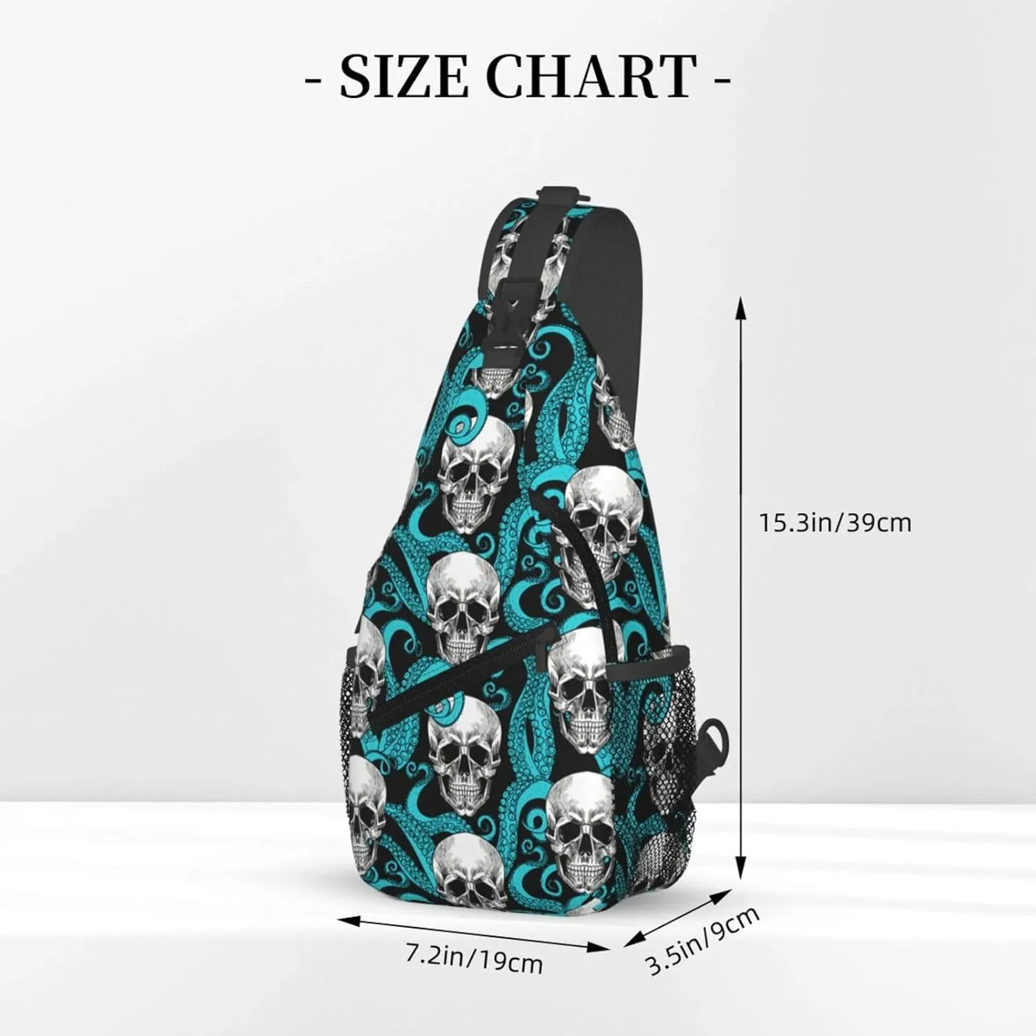 Cute Sea Otters Sling Bag Casual Chest Bags Adjustable Crossbody Bag Shoulder Backpack For Travel Hiking