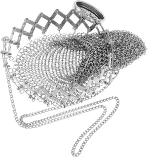 DECHOUS Vintage Coin Storage Retro Mesh Purse Twist Lid Sturdy Holder for Collectors