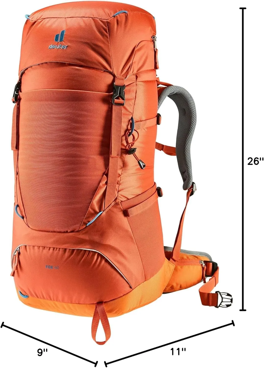 Deuter Unisex Kid's Fox 40 Backpack, Paprika-Mandarine, 40 Liter