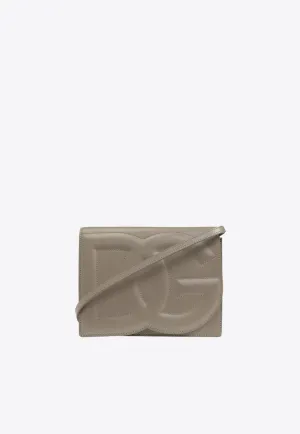 DG Logo Leather Crossbody Bag