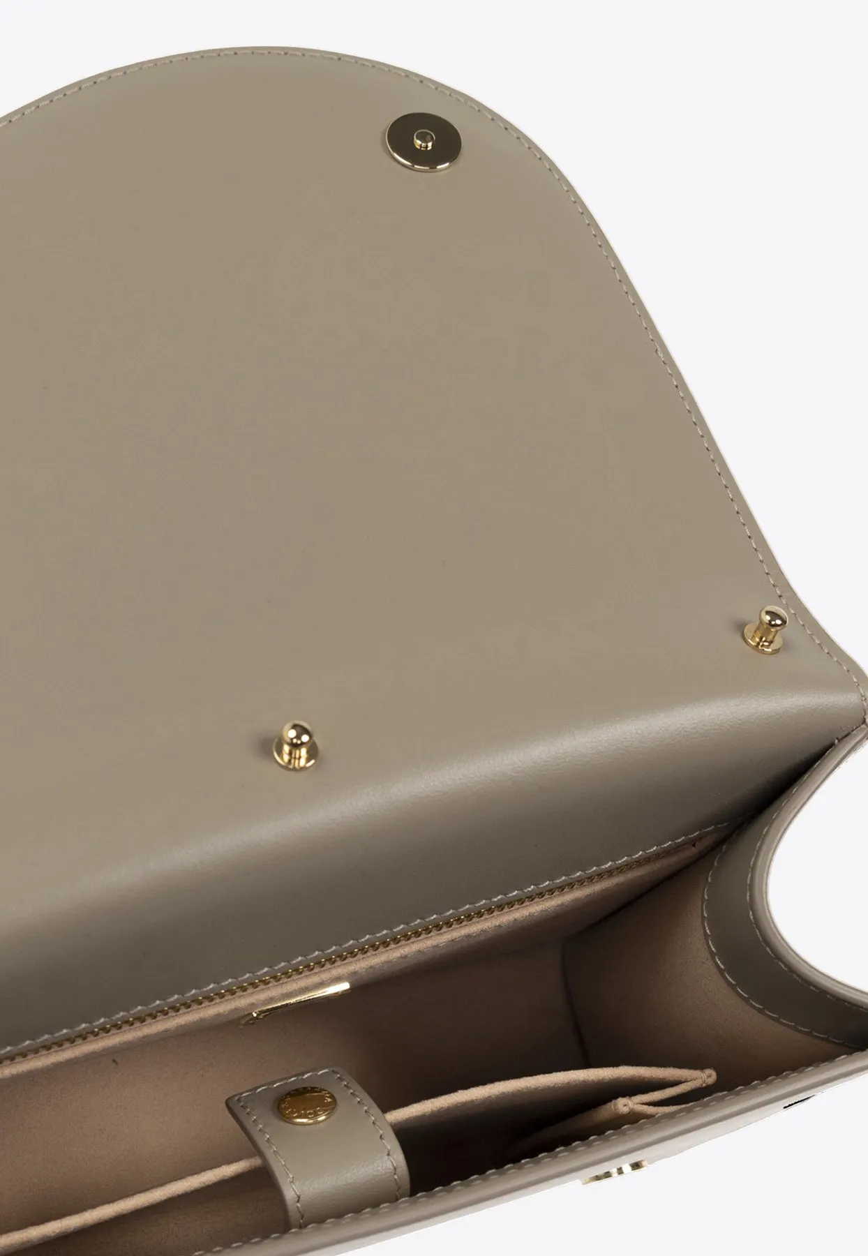 DG Logo Leather Crossbody Bag