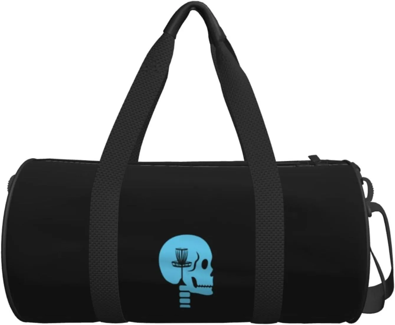 Disc Golf On The Mind Travel Luggage Duffel Bag Sports Rolling Foldable Duffel Bag, Black