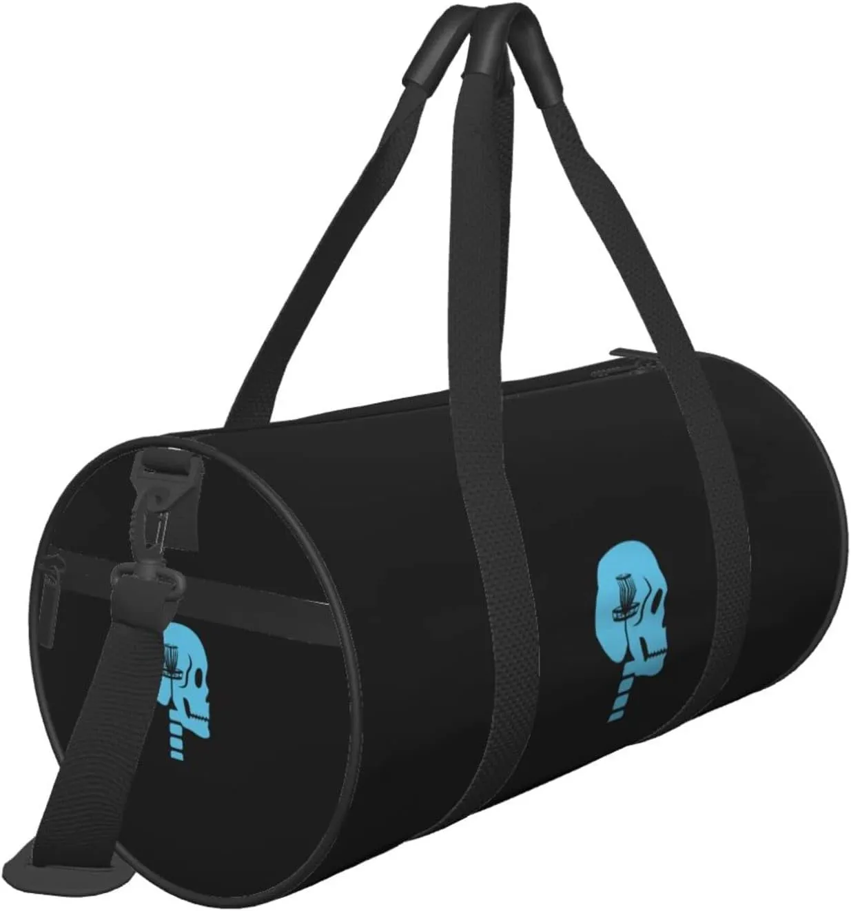 Disc Golf On The Mind Travel Luggage Duffel Bag Sports Rolling Foldable Duffel Bag, Black