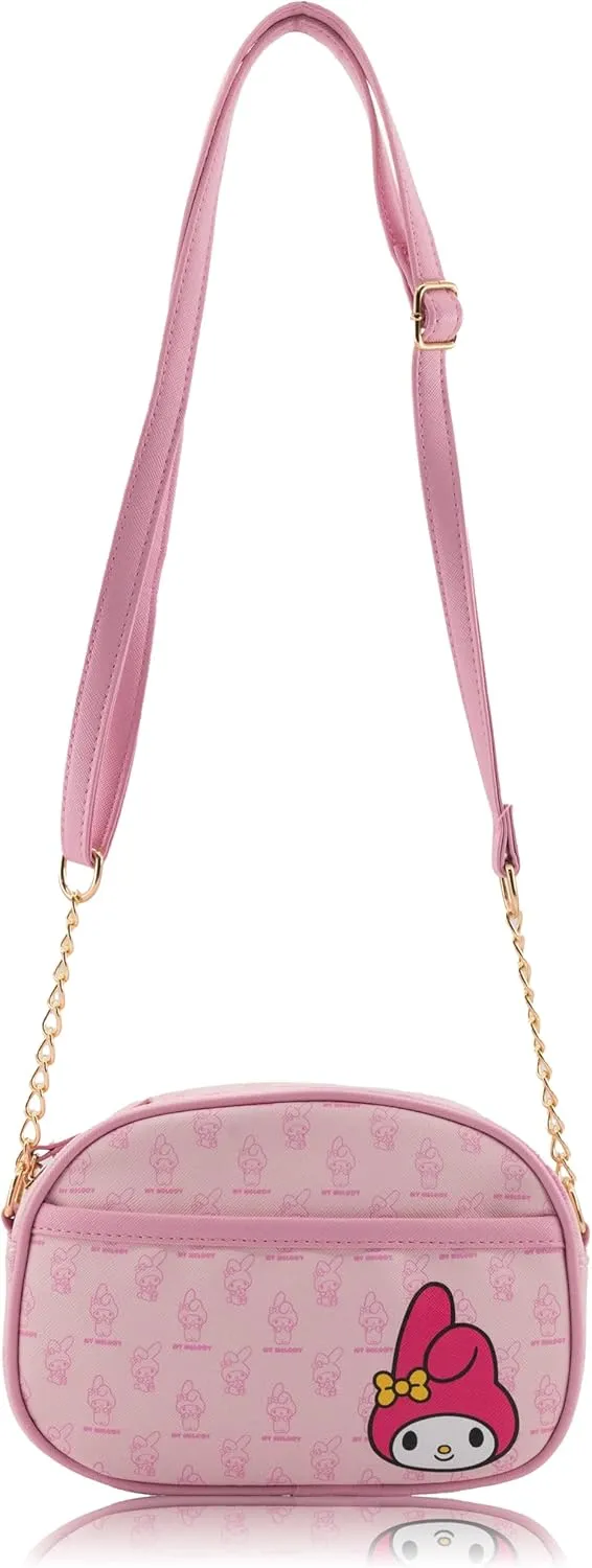 Disney Sanrio Bluey Purse Crossbody Handbag for Women | Metallic Vinyl Women's Shoulder Handbag