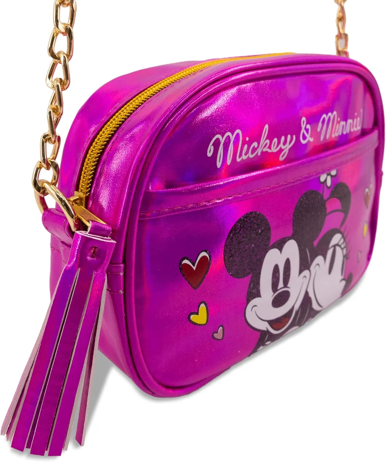 Disney Sanrio Bluey Purse Crossbody Handbag for Women | Metallic Vinyl Women's Shoulder Handbag