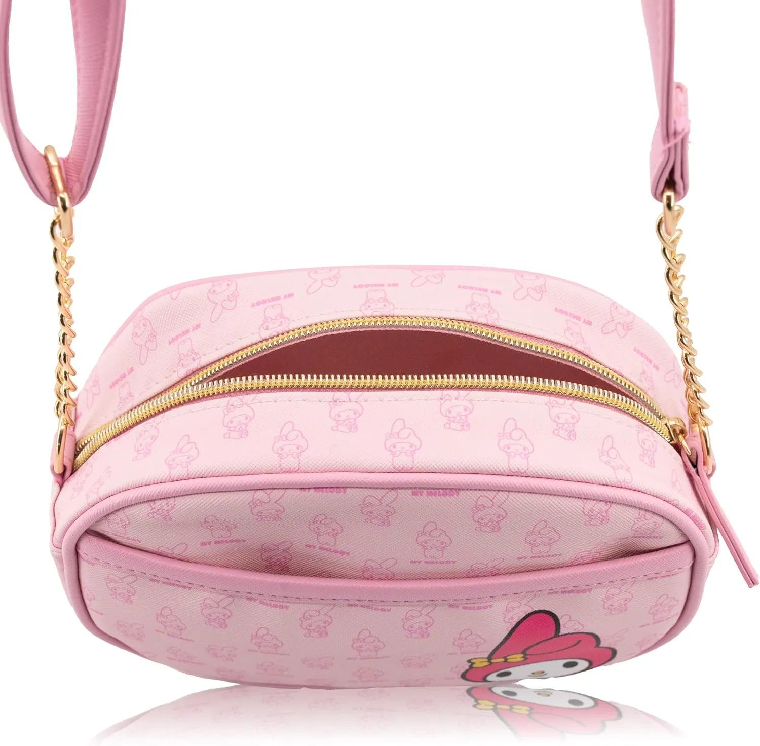 Disney Sanrio Bluey Purse Crossbody Handbag for Women | Metallic Vinyl Women's Shoulder Handbag