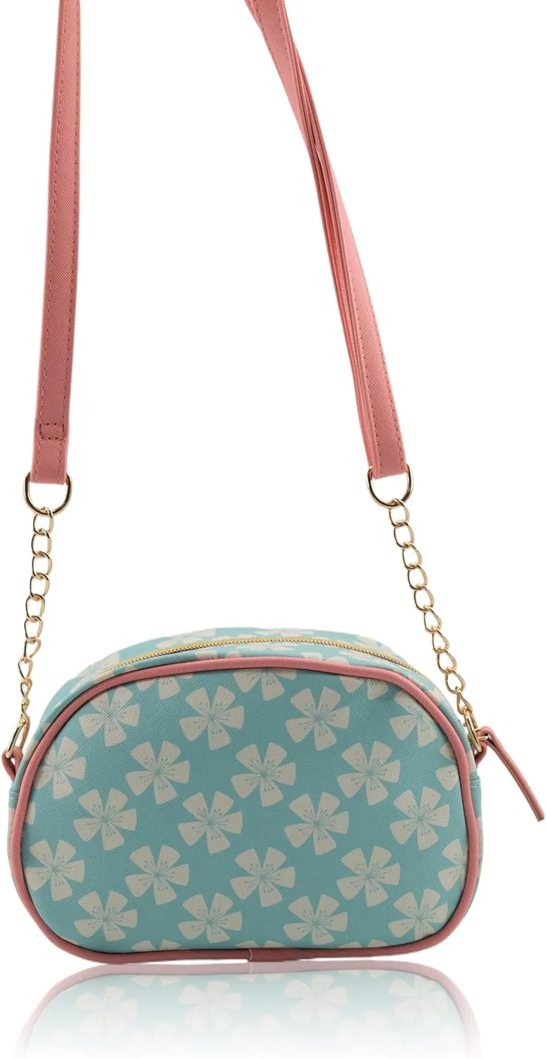 Disney Sanrio Bluey Purse Crossbody Handbag for Women | Metallic Vinyl Women's Shoulder Handbag