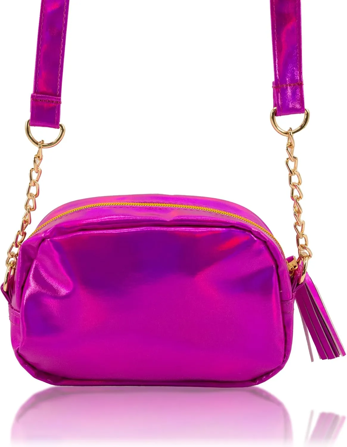 Disney Sanrio Bluey Purse Crossbody Handbag for Women | Metallic Vinyl Women's Shoulder Handbag