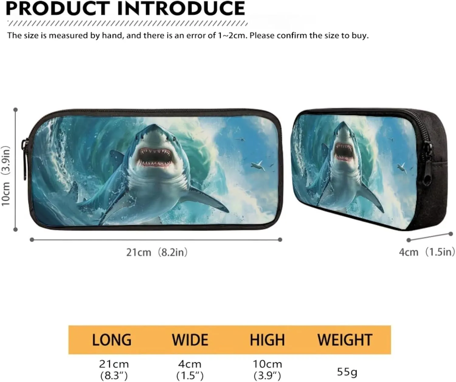 DISNIMO 3D Shark Elementary Backpak with Lunch Box Boys Kids School Bag Set of 3 Cool Middle School Backpacks for Teen Girls Bookbag Back ot School Bag Back Pack Mochilas Para NiñOs