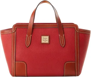 Dooney & Bourke Leather Handbags for Women, Small Shopper Tote Bag in Pebble Grain Leather with Crossbody Strap