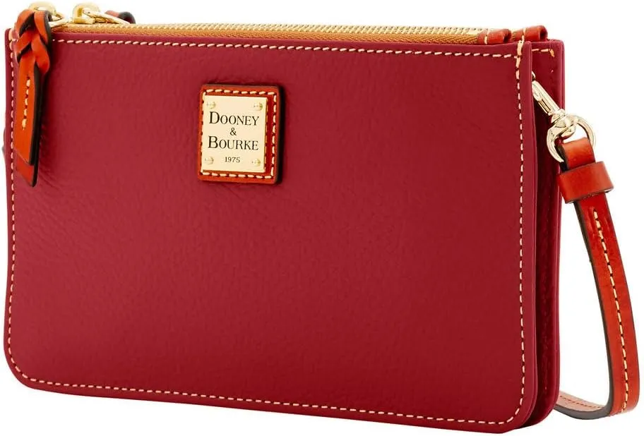 Dooney & Bourke Small Crossbody Bags for Women, Leather Ella Crossbody Clutch Purse with Removable Strap