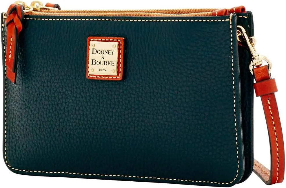 Dooney & Bourke Small Crossbody Bags for Women, Leather Ella Crossbody Clutch Purse with Removable Strap