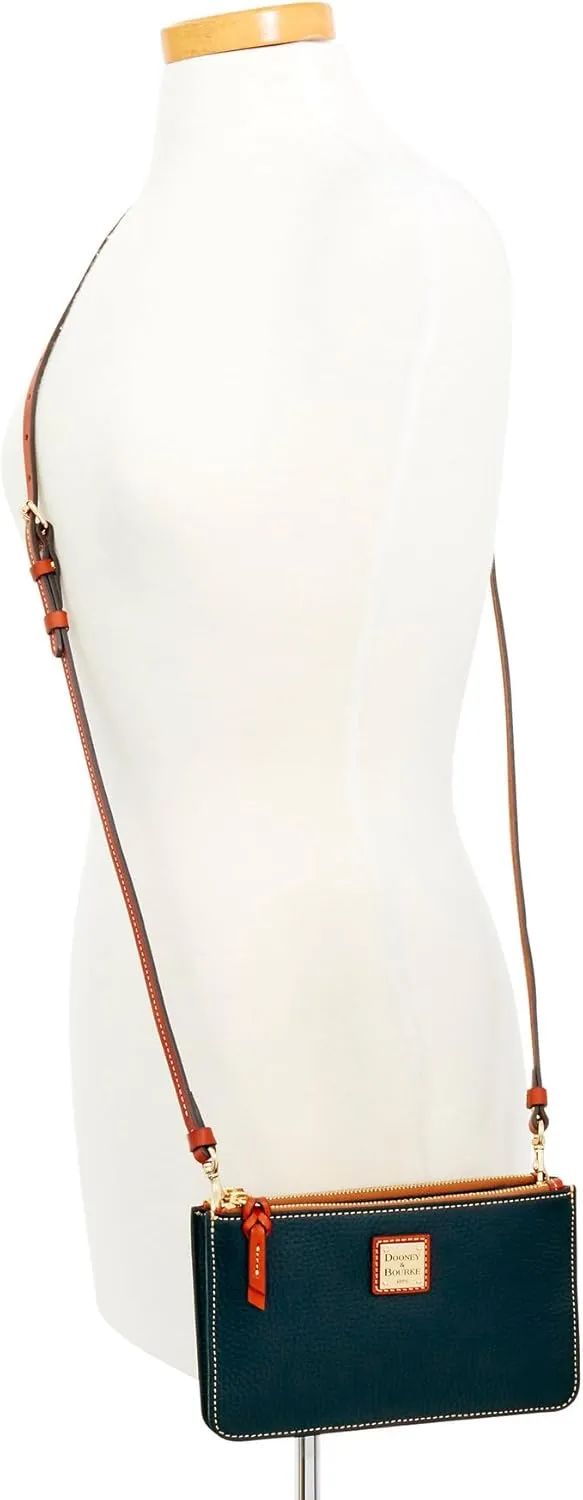 Dooney & Bourke Small Crossbody Bags for Women, Leather Ella Crossbody Clutch Purse with Removable Strap