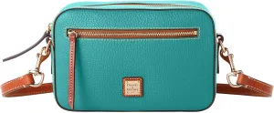 Dooney & Bourke Women's Camera Zip Crossbody in Pebble Grain Leather, Small Handbag with Adjustable Shoulder Strap