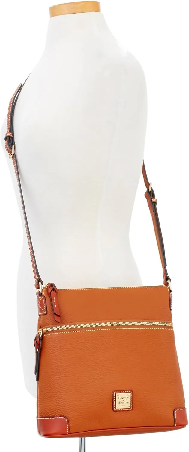 Dooney & Bourke Women's Crossbody in Pebble Grain Leather, Large Handbag with Adjustable Shoulder Strap