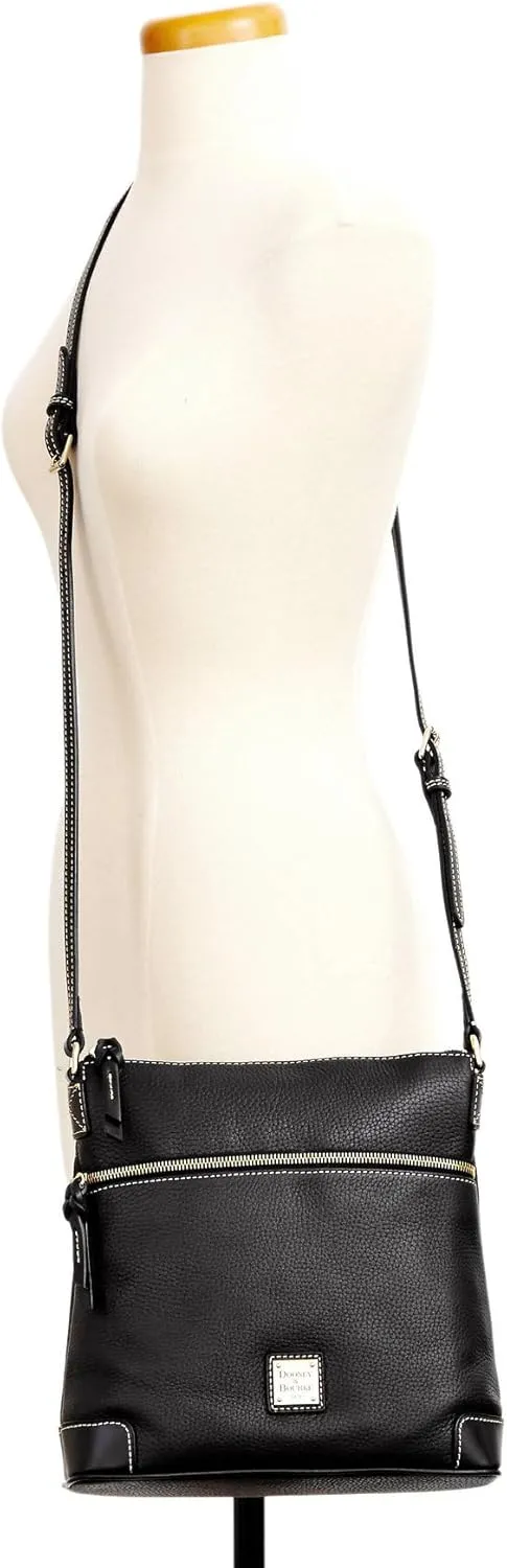 Dooney & Bourke Women's Crossbody in Pebble Grain Leather, Large Handbag with Adjustable Shoulder Strap