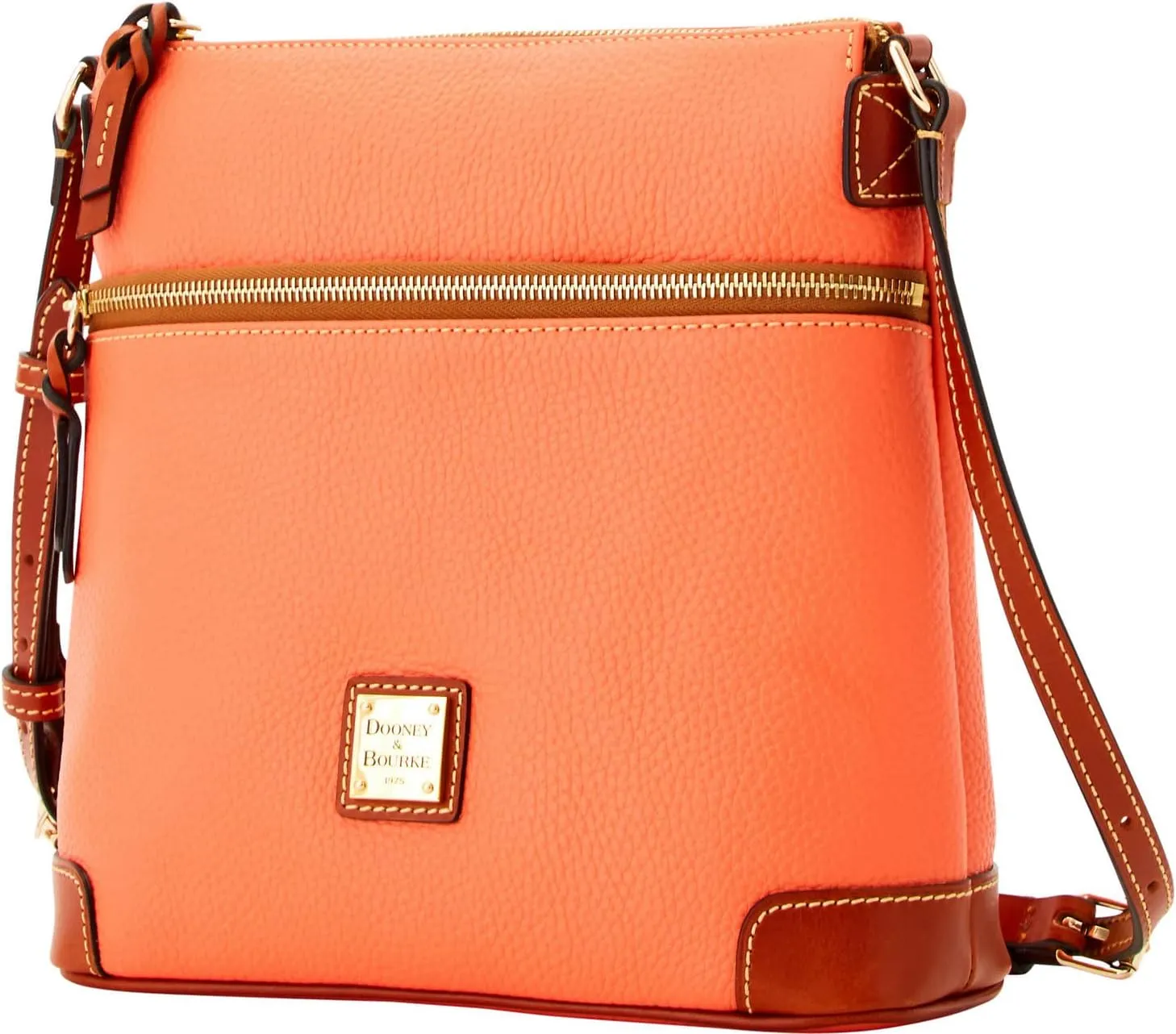 Dooney & Bourke Women's Crossbody in Pebble Grain Leather, Large Handbag with Adjustable Shoulder Strap