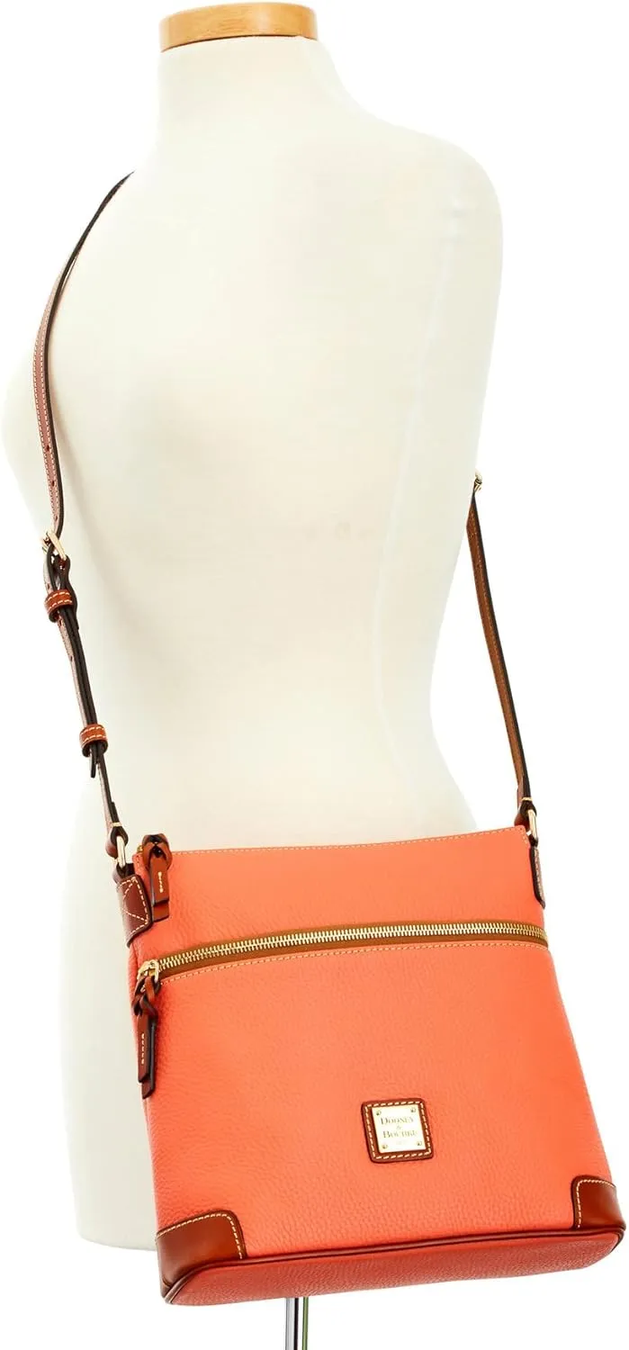 Dooney & Bourke Women's Crossbody in Pebble Grain Leather, Large Handbag with Adjustable Shoulder Strap