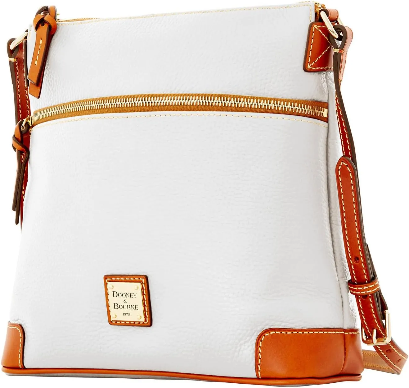 Dooney & Bourke Women's Crossbody in Pebble Grain Leather, Large Handbag with Adjustable Shoulder Strap