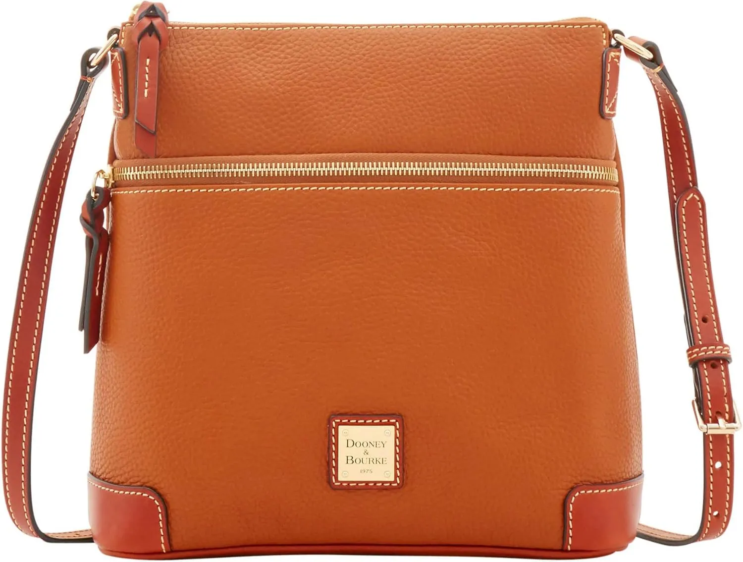 Dooney & Bourke Women's Crossbody in Pebble Grain Leather, Large Handbag with Adjustable Shoulder Strap